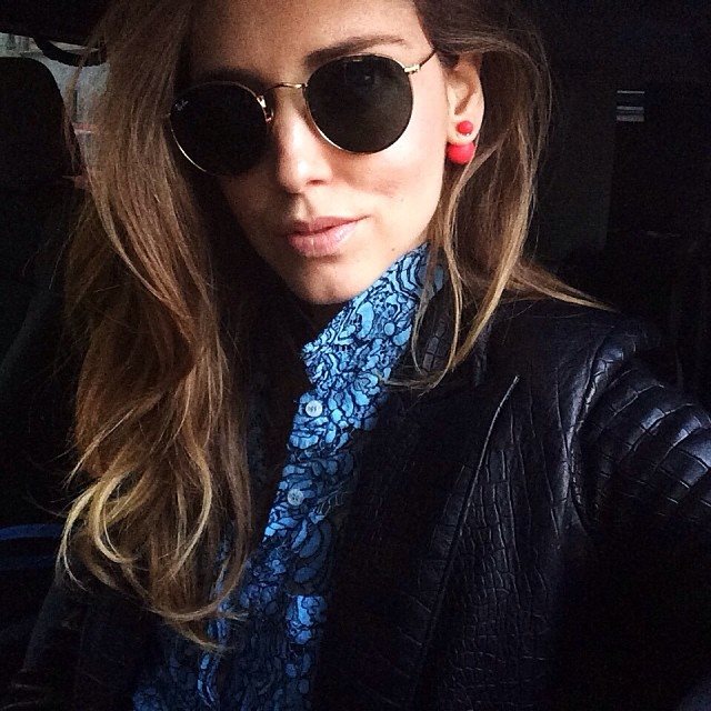 La bella fashion blogger chiara ferragni sceglie occhiali da sole