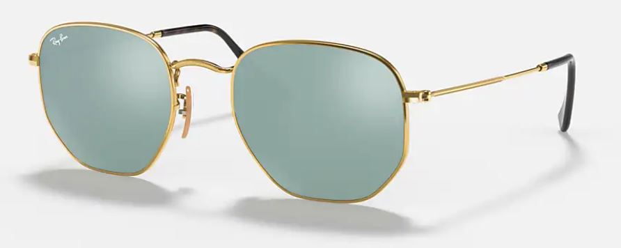 Ban Hexagonal Ray Ban Montatura Dorata Ray-Ban Occhiali Da Sole