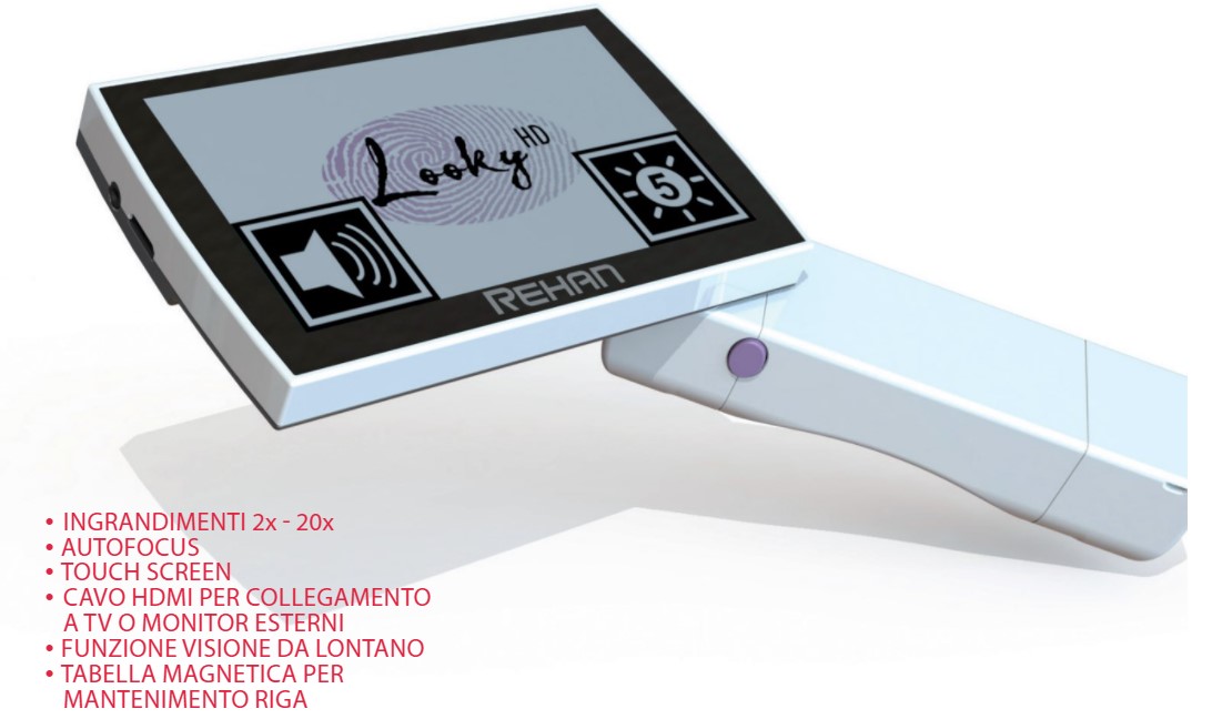 Videoingranditore portatile Looky Touch 5” HD