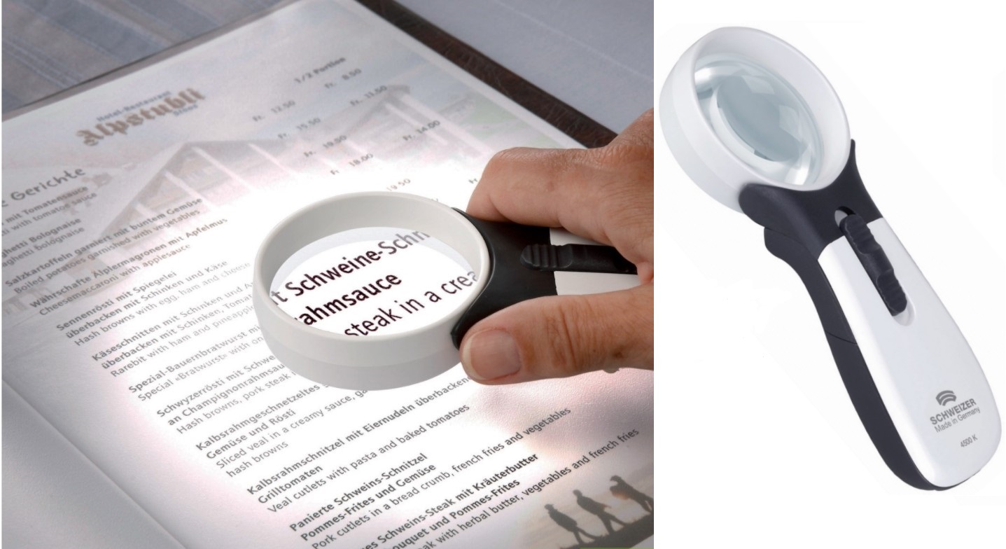 ERGO-Lux magnifying glasses with LED light