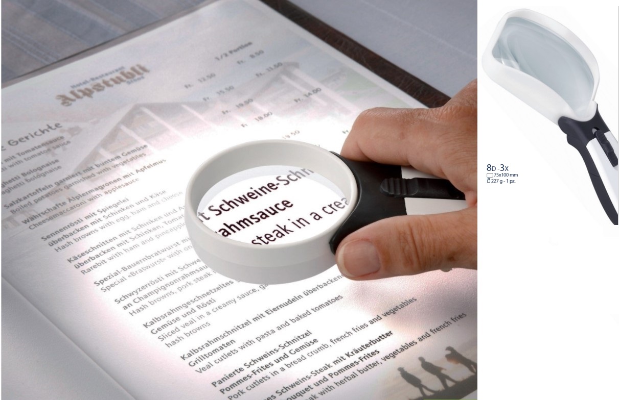 ERGO-Lux magnifying glasses with LED light
