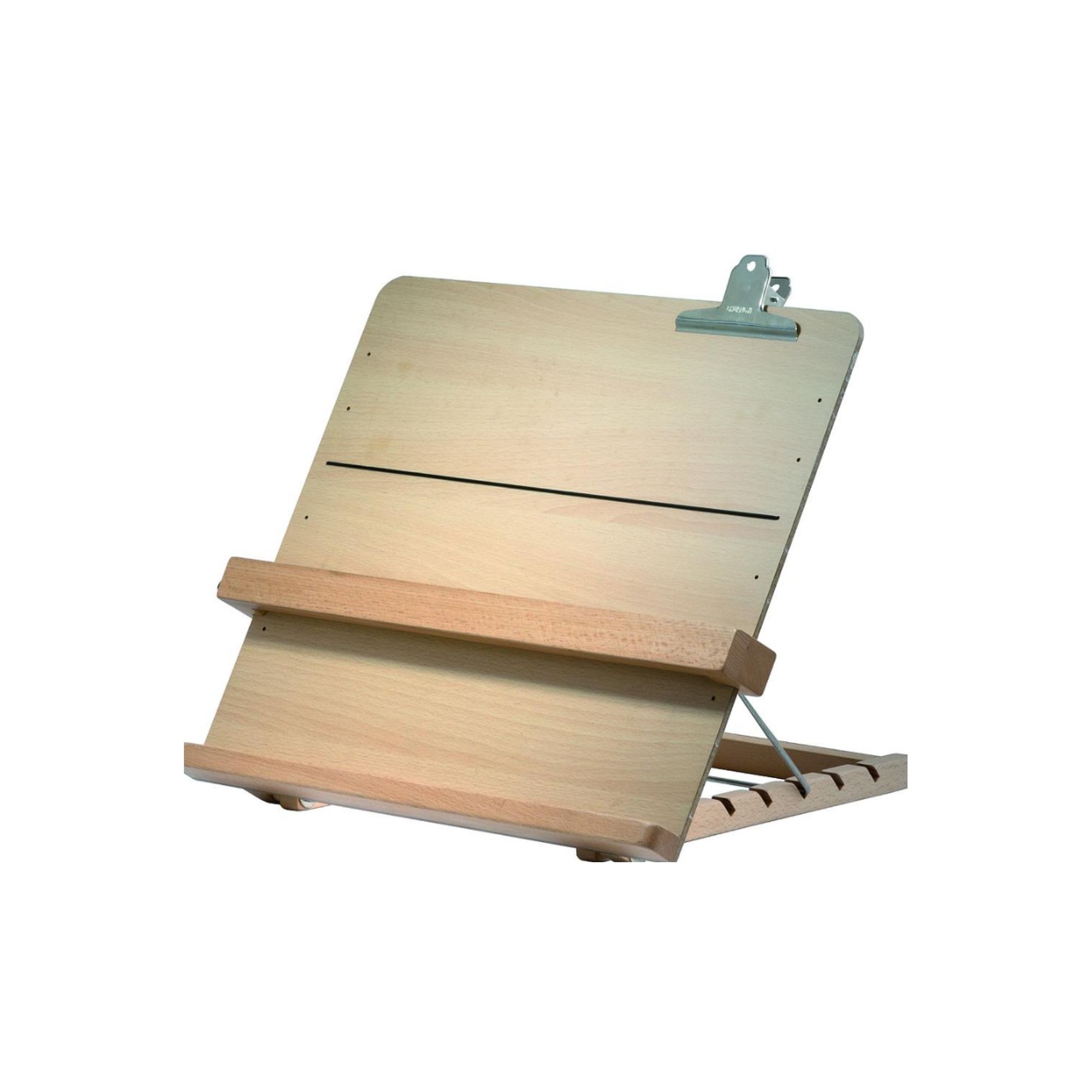 Ergonomic tilting wooden lectern